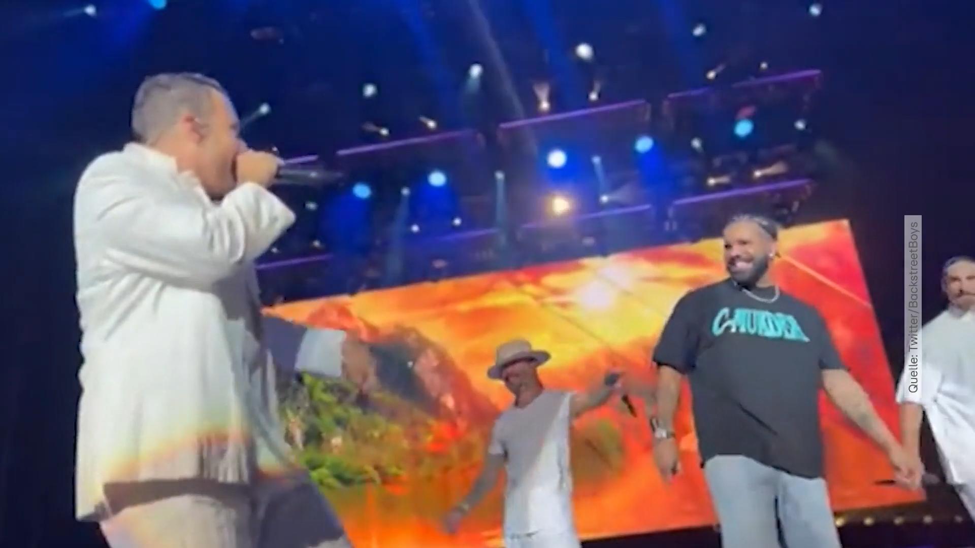 Drake als Überraschungsact bei Backstreet Boys-Konzert Rapper goes Boygroup