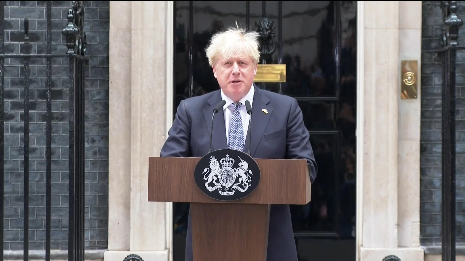 Boris Johnson gibt Rücktritt bekannt Großbritannien
