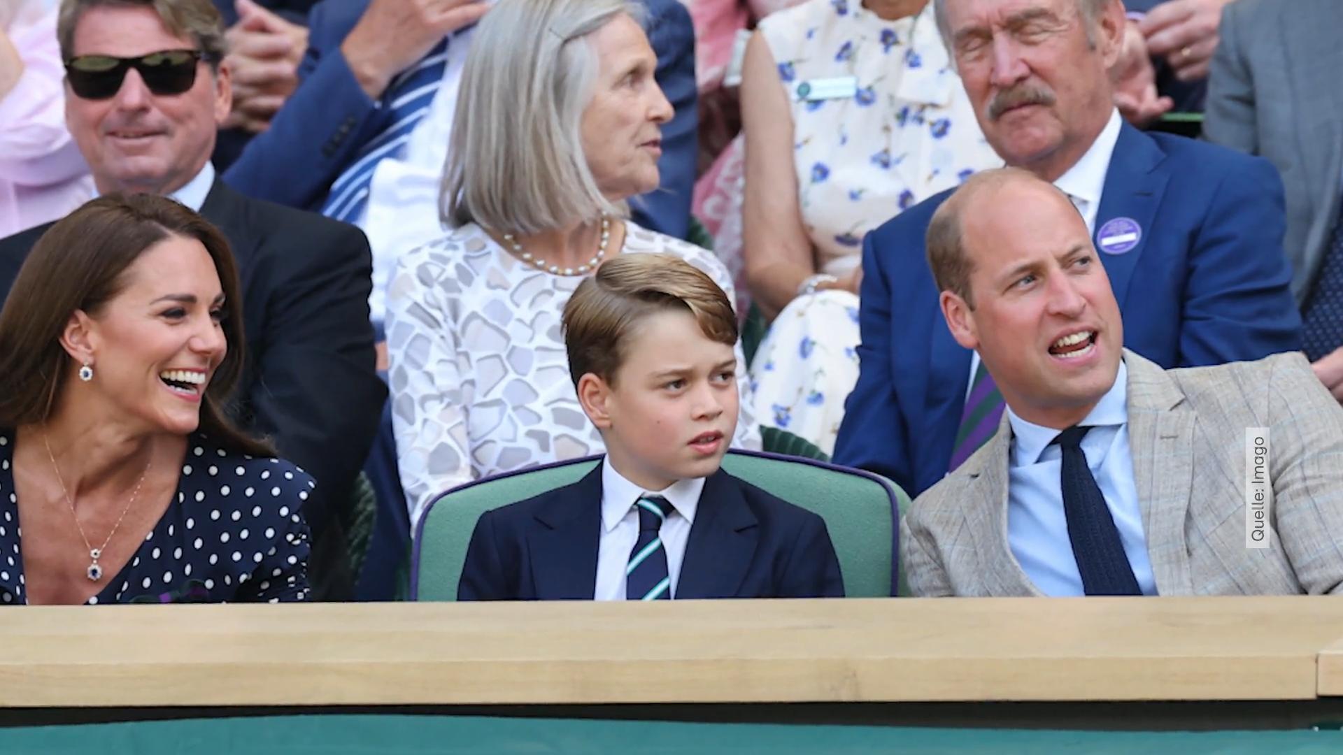 Prinz George als kleiner Wimbledon-Fan Chillen durfte er aber nicht...