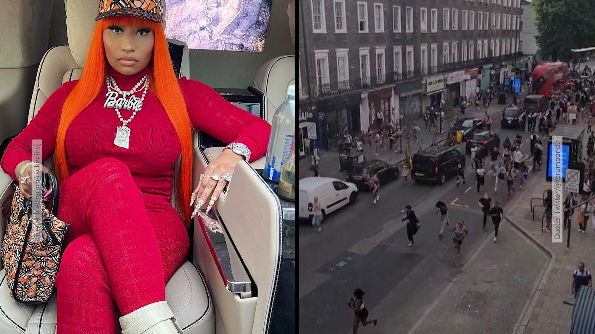 Nicki Minaj sorgt für Chaos und Polizeieinsatz Hunderte Fans stürmen ihr Auto
