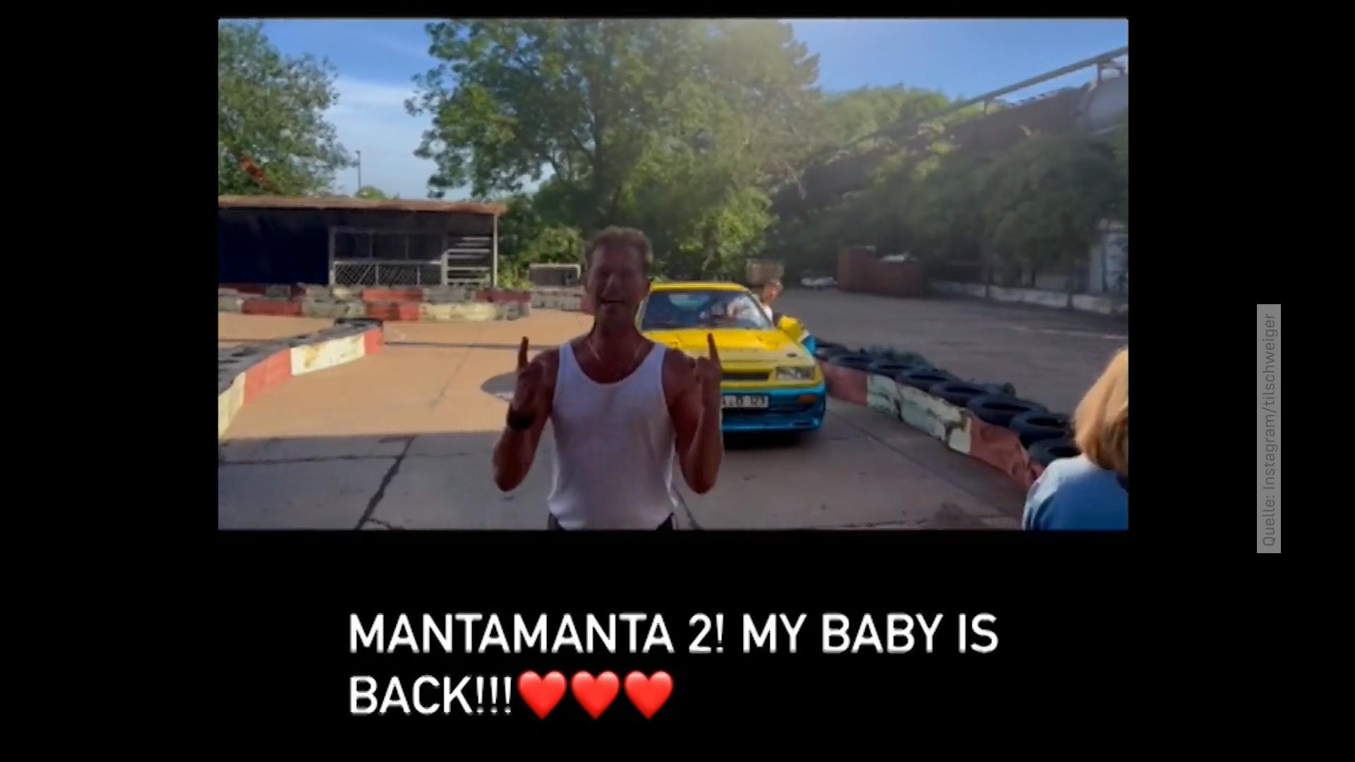 Til Schweiger feiert Wiedersehen mit seinem Manta Dreh zu „Manta, Manta 2"