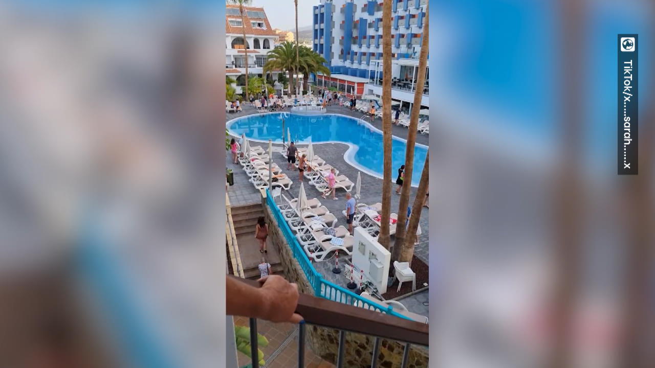 Handtuch-Wettrennen auf Teneriffa! So reserviert man Liegen Absurde Aufnahmen aus Hotel