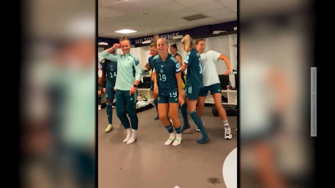 DFB-Frauen tanzen sich warm für das EM-Viertelfinale EM-Viertelfinale der DFB-Frauen