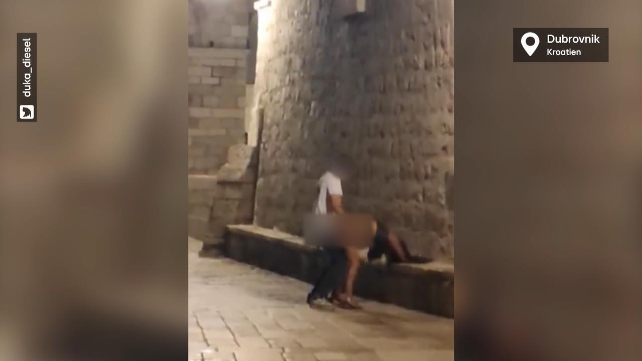 Touristen beim Sex in historischer Altstadt erwischt Entsetzen in Dubrovnik
