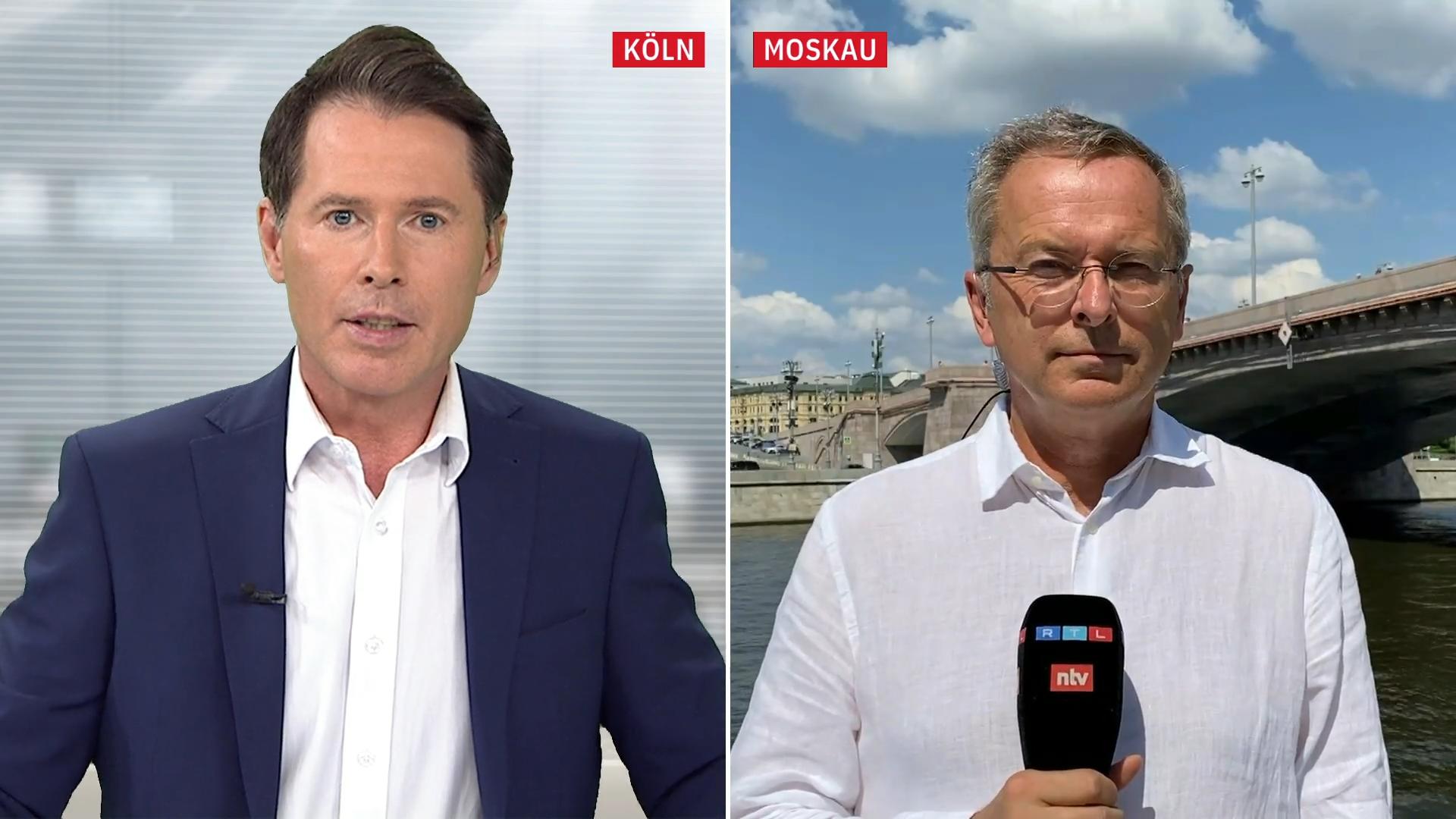 RTL-Reporter entdeckt Alt-Kanzler in russischer Hauptstadt Gerhard Schröder in Moskau