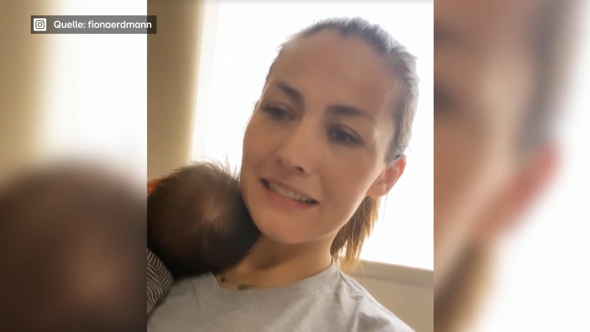 Fiona Erdmann und ihre Tochter dürfen Klinik verlassen Nach Leistenbruch-OP