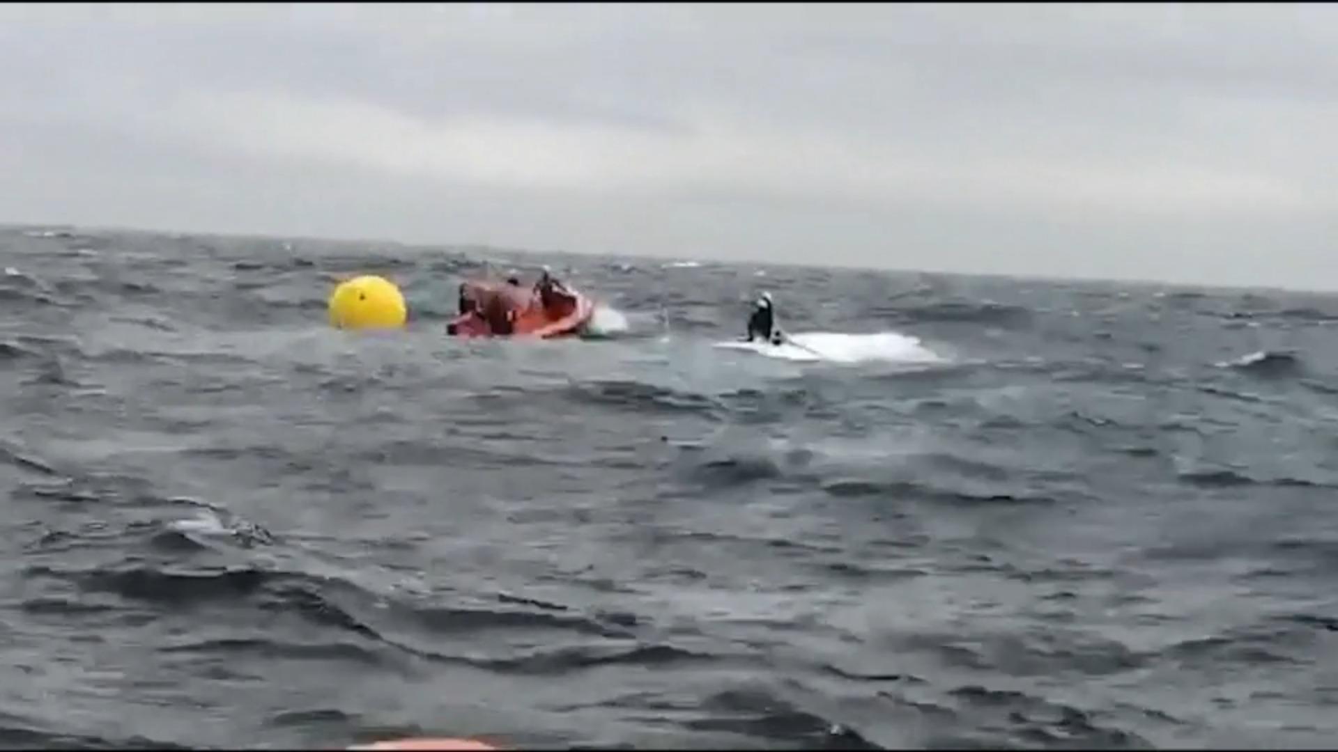 Sailor survives after 16 hours in small air bubble Boat capsized off Spain