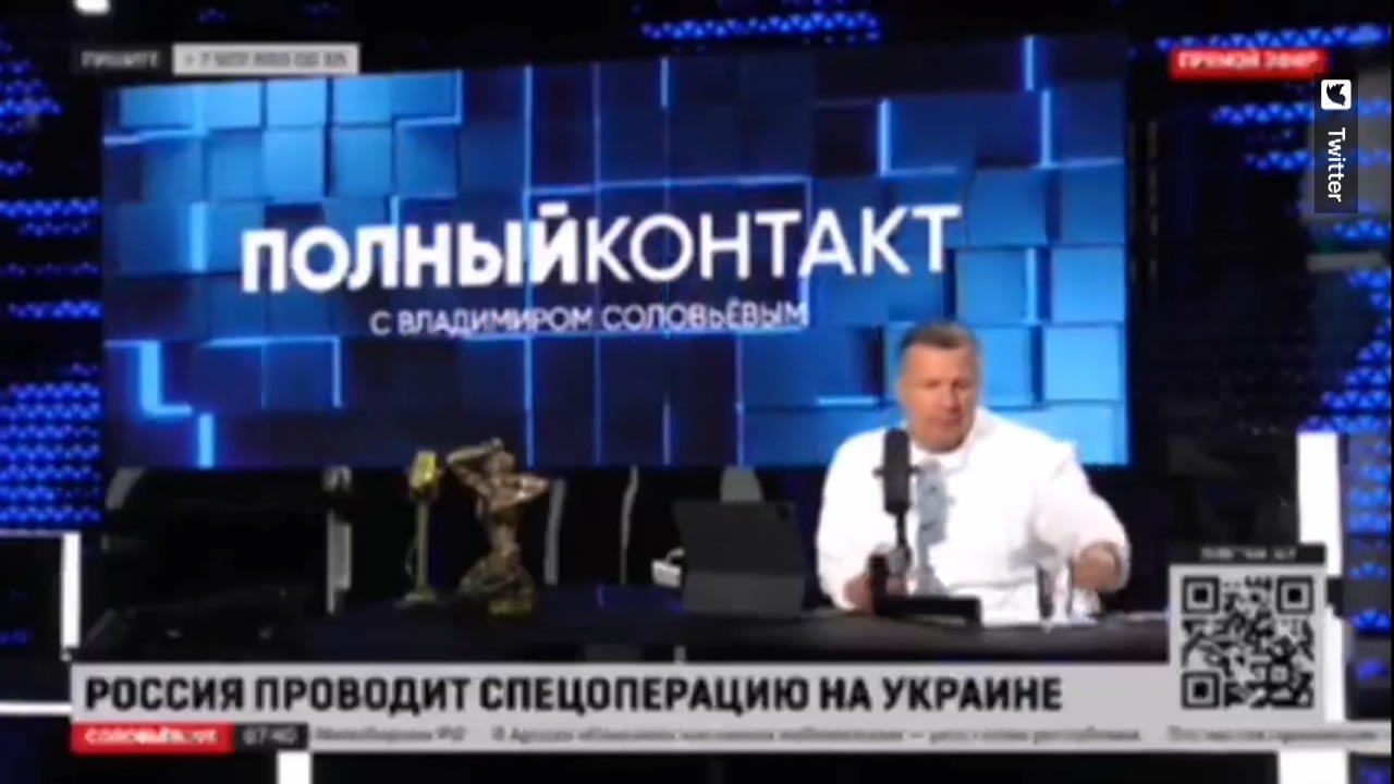 Russischer TV-Moderator rastet in Live-Sendung aus "Zu was seid ihr eigentlich fähig?"