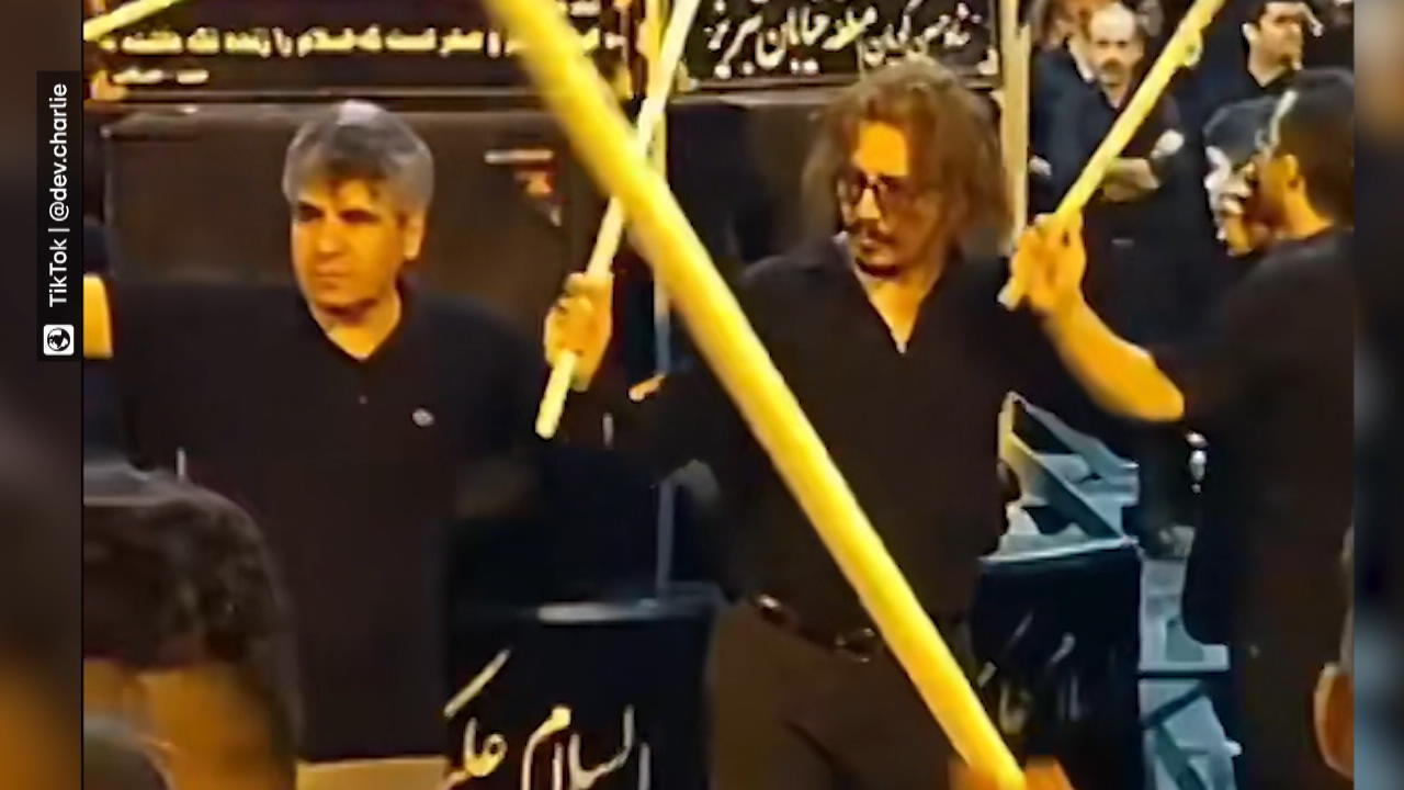 Johnny Depps Doppelgänger im Iran entdeckt TikTok geht viral