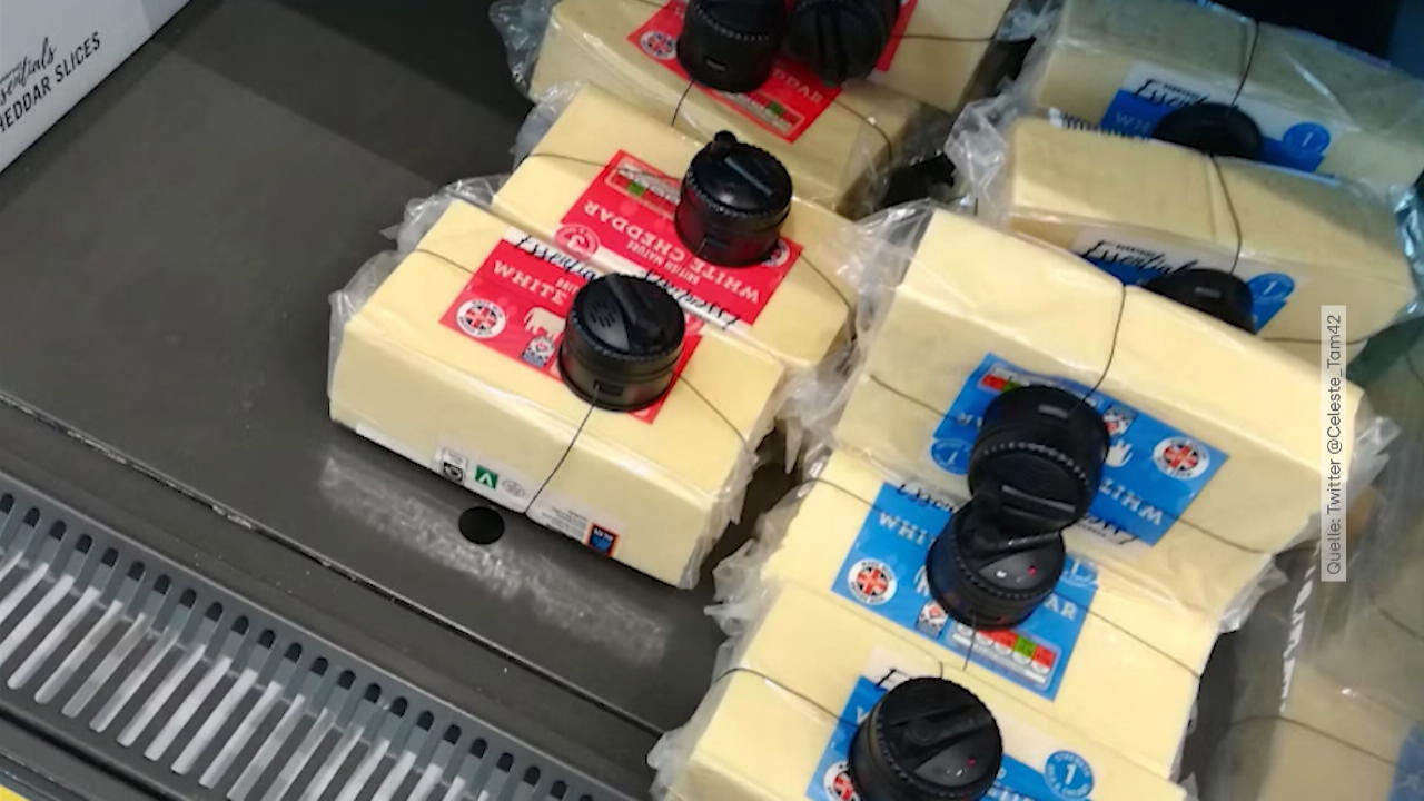 Diebstahl-Sicherung für Käse in England Bald auch in Deutschland?