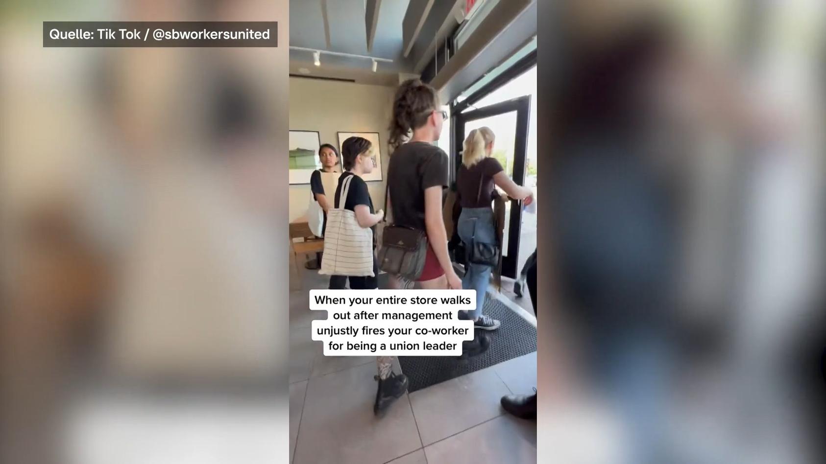 Mitarbeiter verlassen Filiale, weil Kollege gefeuert wurde Starbucks-Eklat