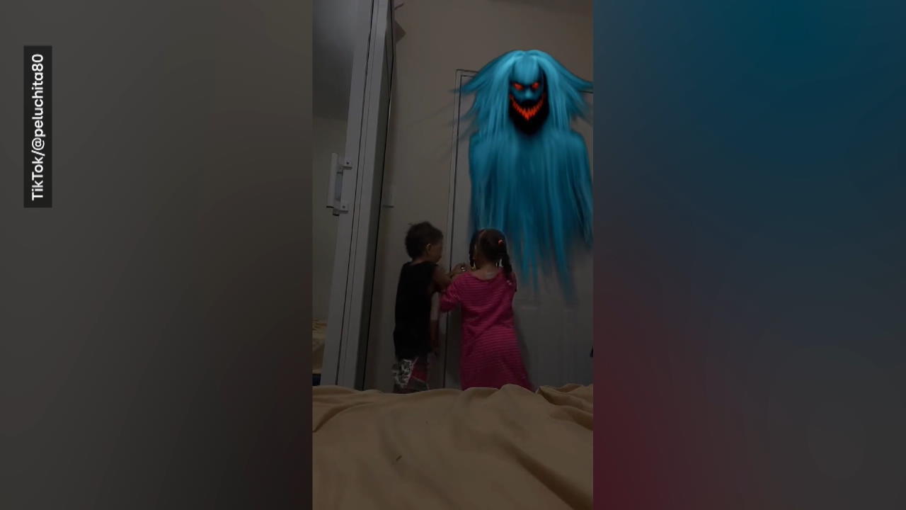 Los padres encierran a los niños con un video de terror, ¡y filmarlos!  ¡Tendencia aterradora en TikTok!