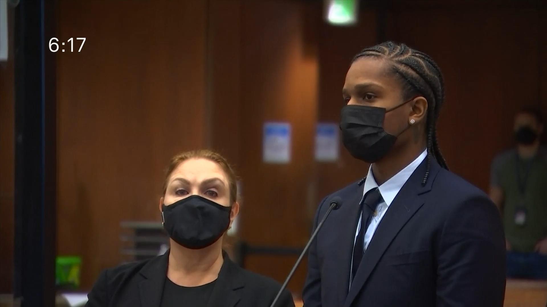 A$AP Rocky plädiert vor Gericht auf "nicht schuldig" Anklage wegen Körperverletzung