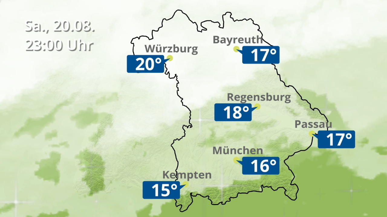 Video 36-Stunden-Vorhersage: München, Regensburg, Würzburg Bayern: Wie wird das Wetter?