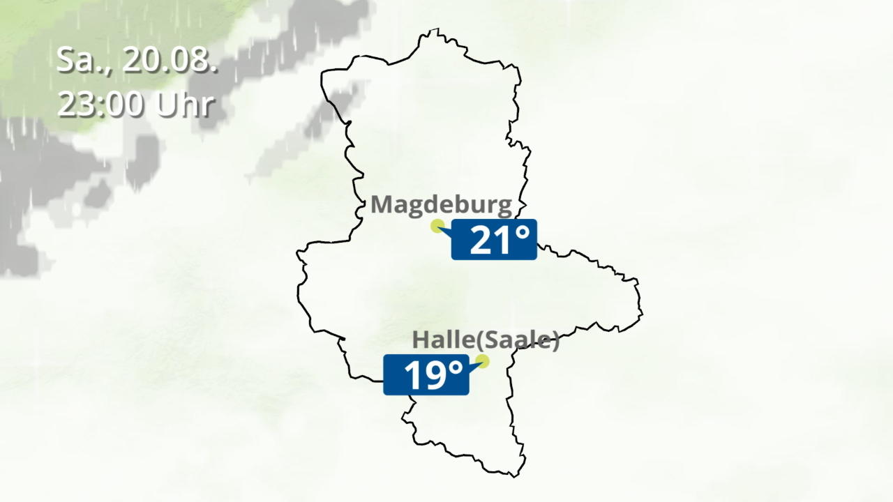 Wolken- und Regenfilm für Sachsen-Anhalt 36-Stunden-Vorschau