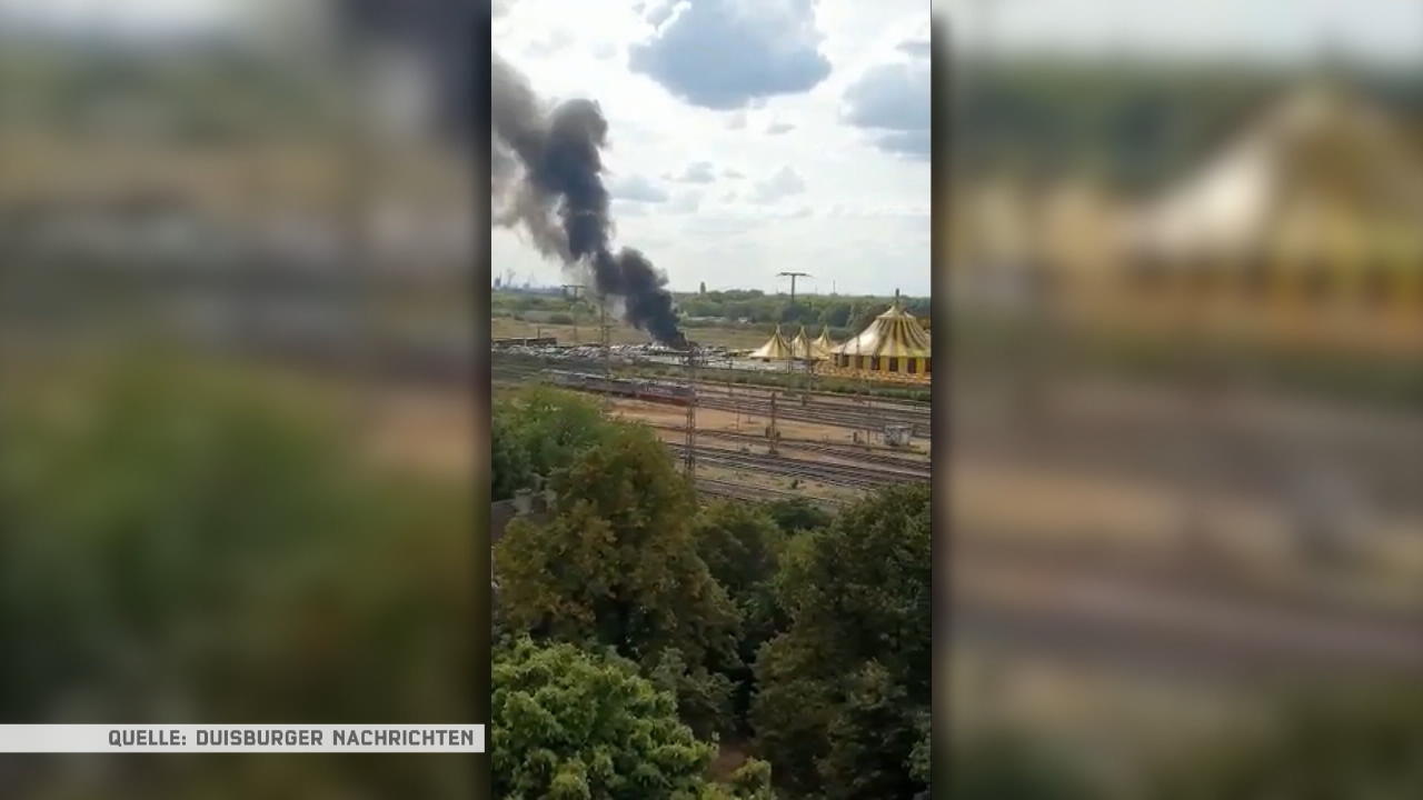 Flugzeugabsturz in Duisburg Neben Zirkuszelt