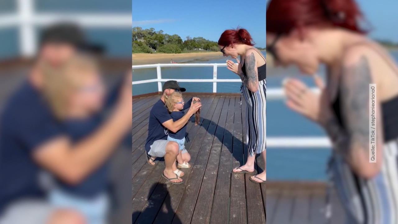Girl drops engagement ring in water Marriage proposal fails