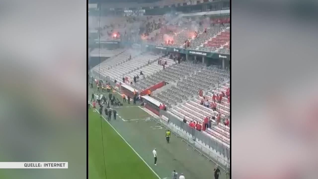 Randale beim 1. FC Köln-Spiel in Nizza Hooligans