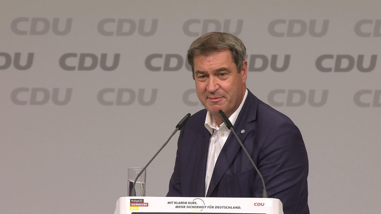 Söder provoziert Grüne: „Glaube Hofreiter erst, wenn..." CDU-Parteitag in Hannover