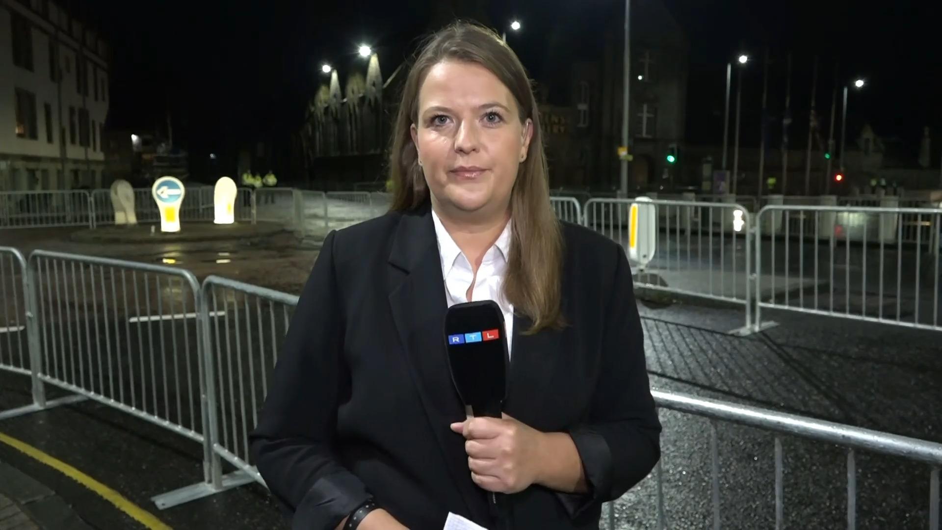 La reportera de RTL Sarina Sprengelmeyer tuvo esta experiencia en el lugar donde se prepara Edimburgo