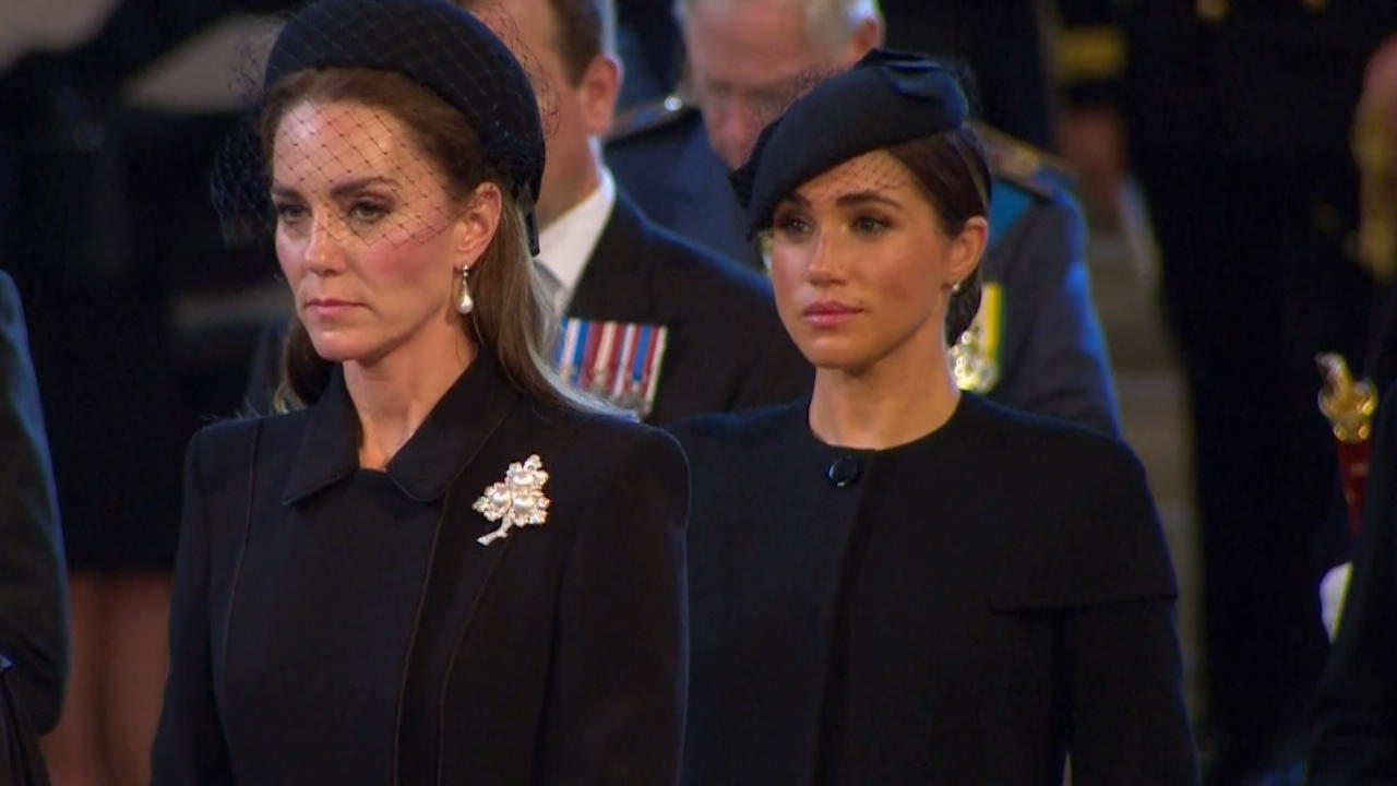 Ice Age between Kate and Meghan Cold looks at the service