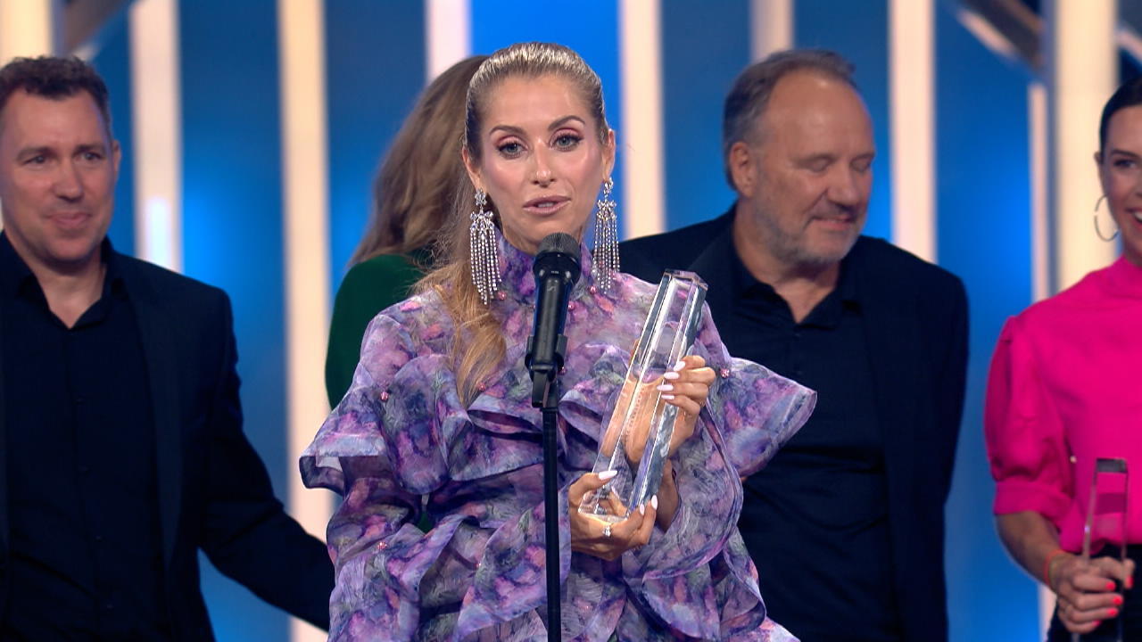 Cathy Hummels dedicates TV award to son Ludwig German TV award
