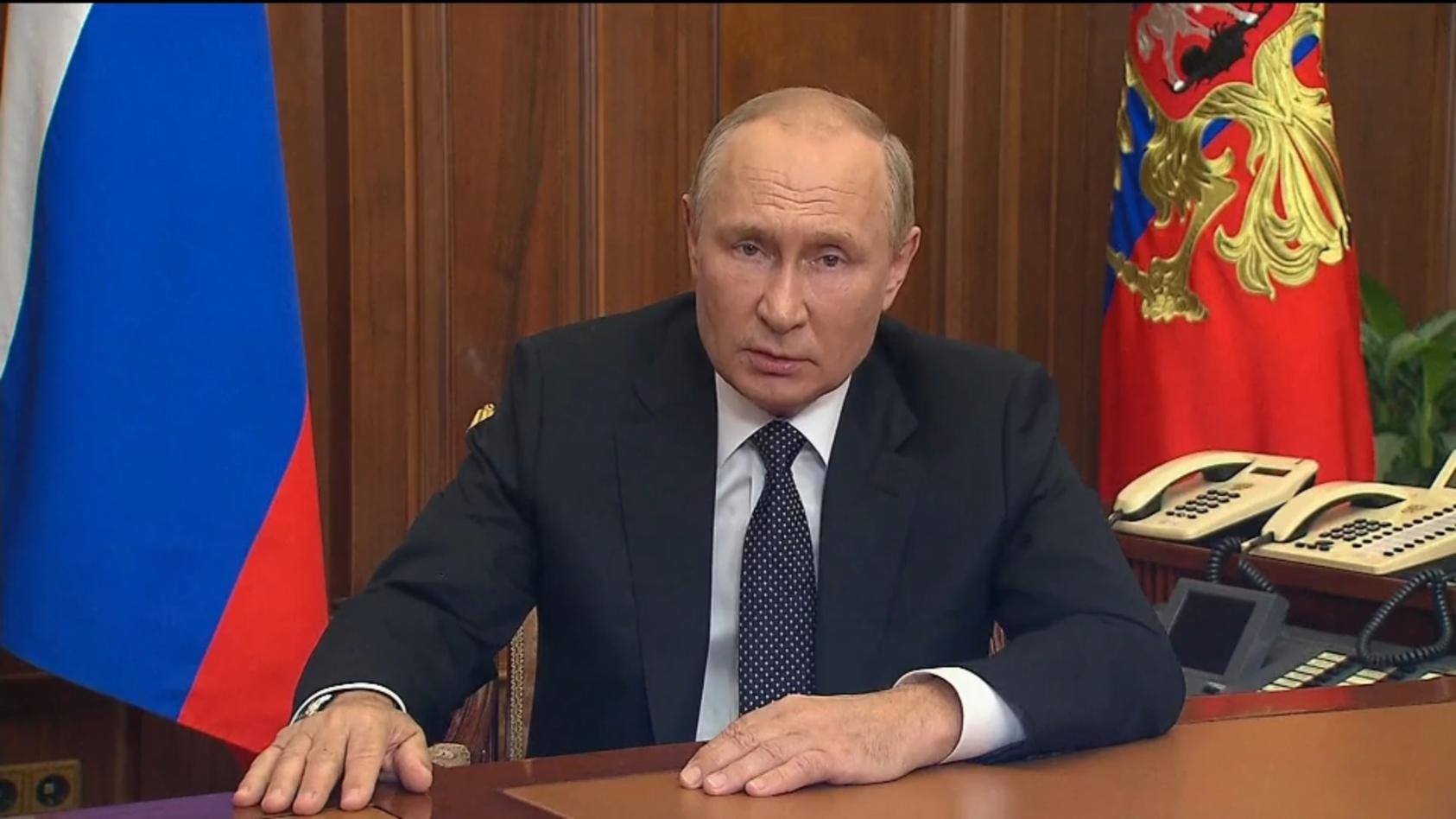 Putin kündigt Teilmobilisierung an Beginn schon am Mittwoch