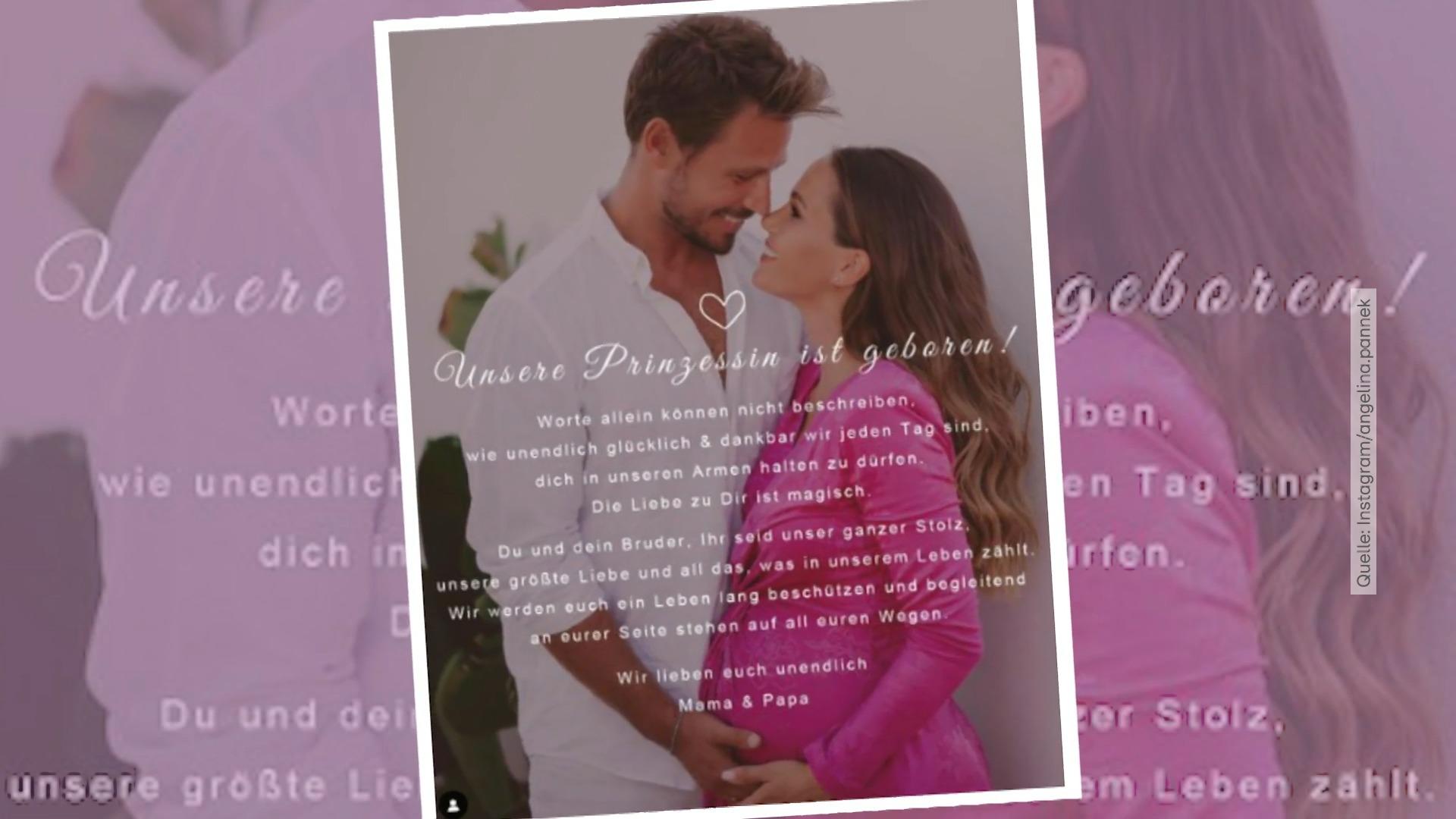 Angelina und Sebastian Pannek sind wieder Eltern geworden Baby ist da!