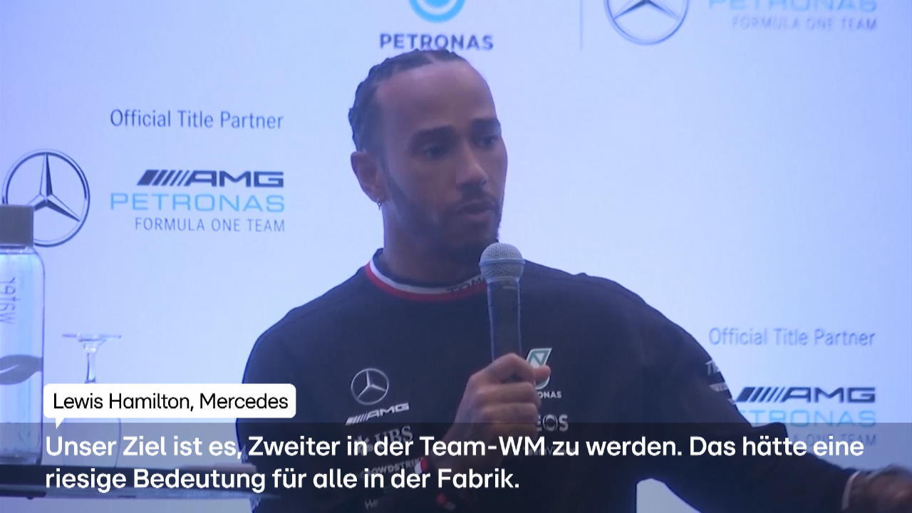Hamilton: Wollen an Ferrari vorbei Mercedes-Star ruft Ziel aus