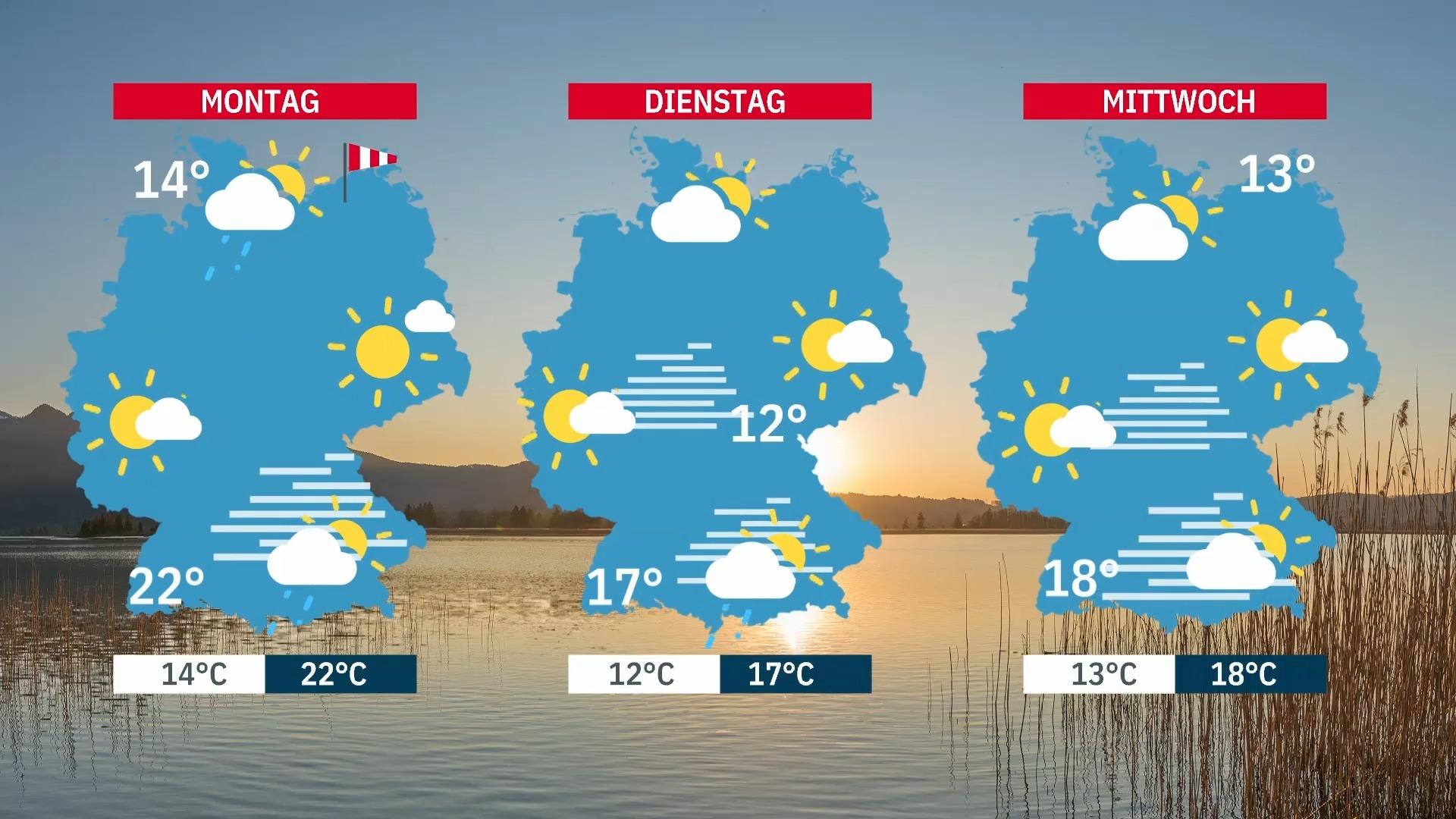Der goldene Oktober hält nicht mehr lange durch Wetteraussichten für die neue Woche