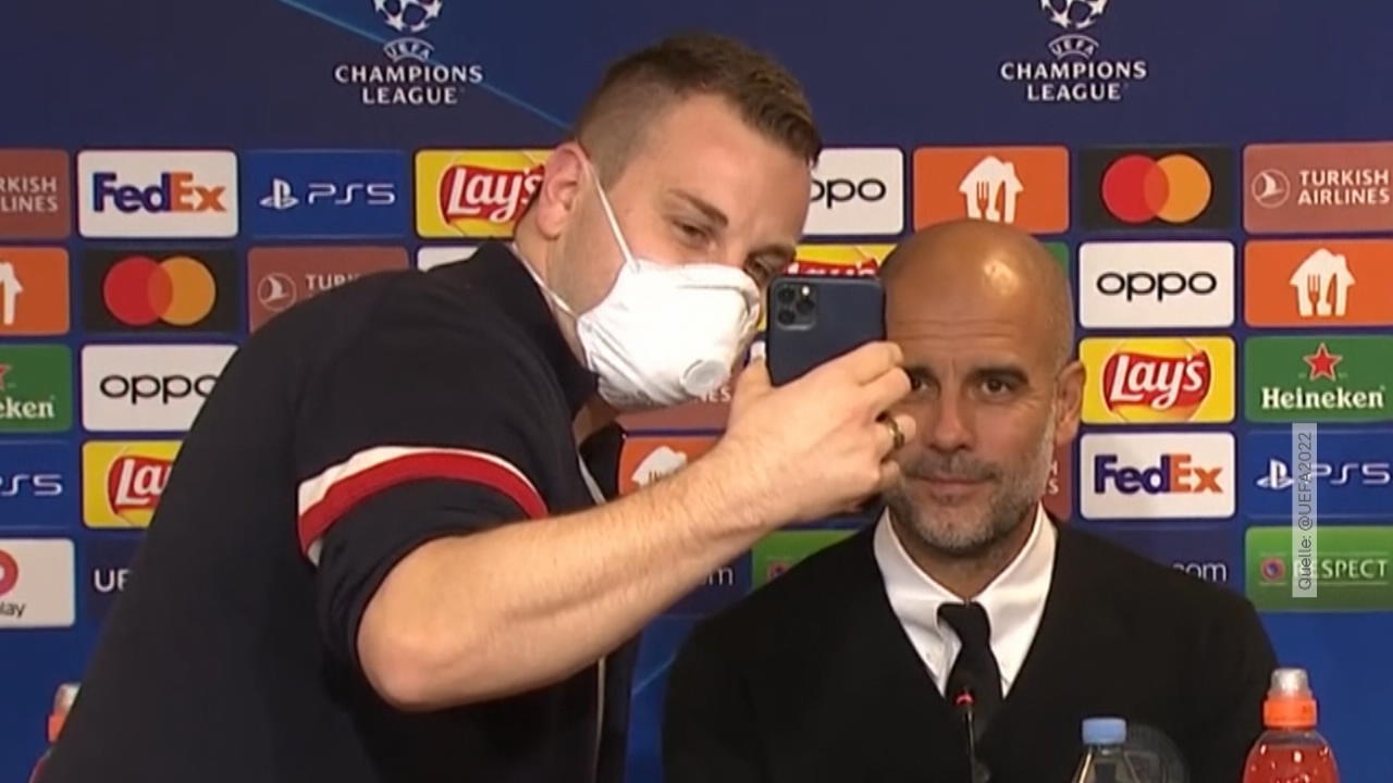 Reporter überrascht City-Trainer Vor Champions-League-Spiel