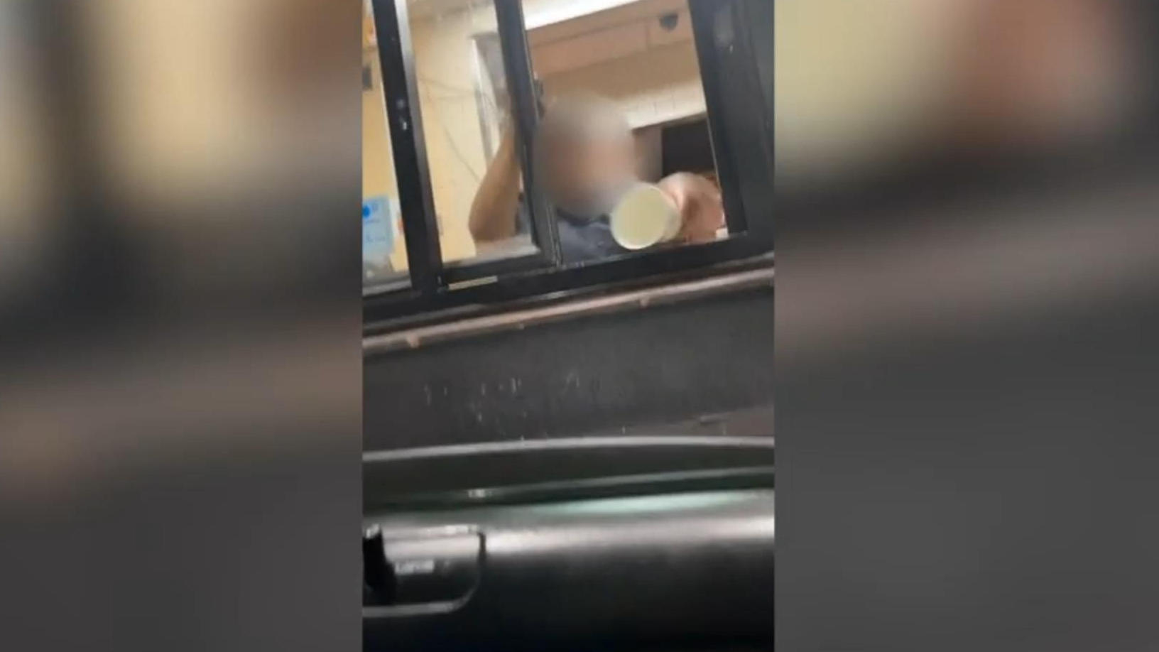 A McDonald's employee pours water in the woman's face, the argument must have escalated
