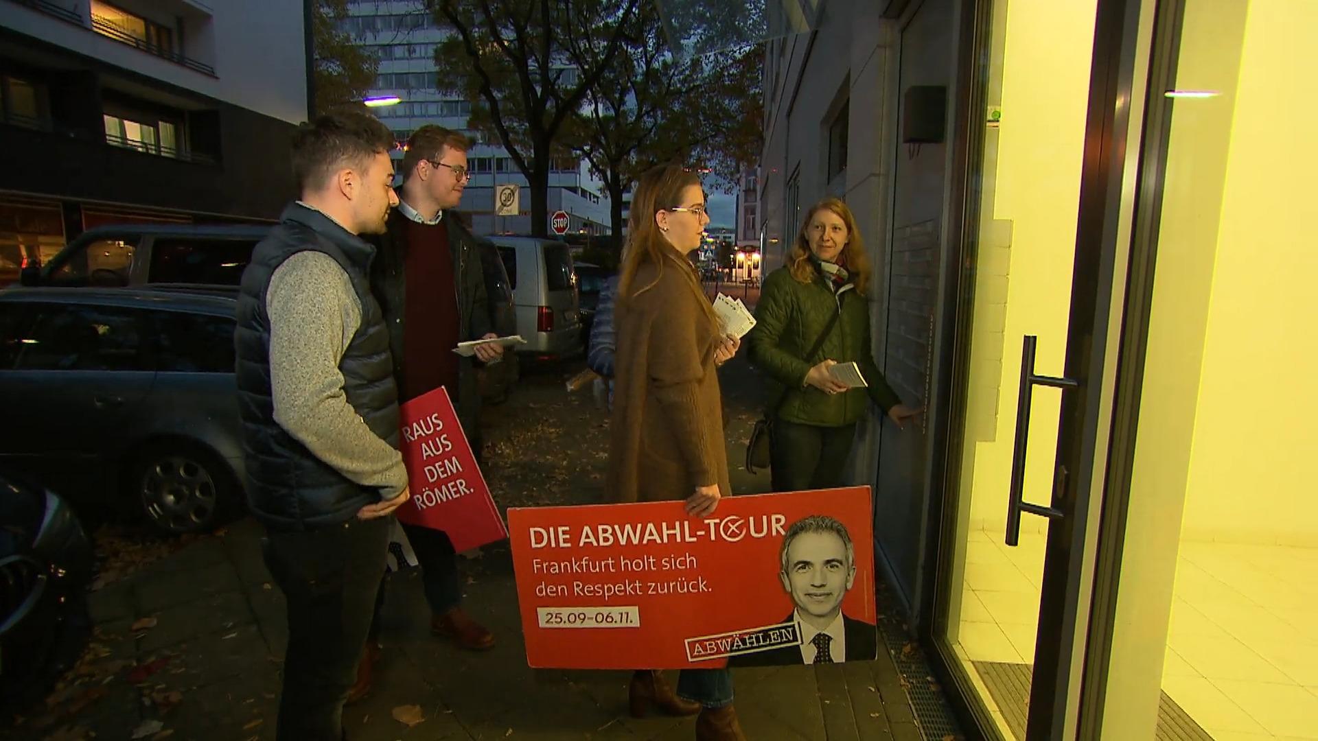 Parteien machen mobil gegen Peter Feldmann Frankfurts Oberbürgermeister muss weg!