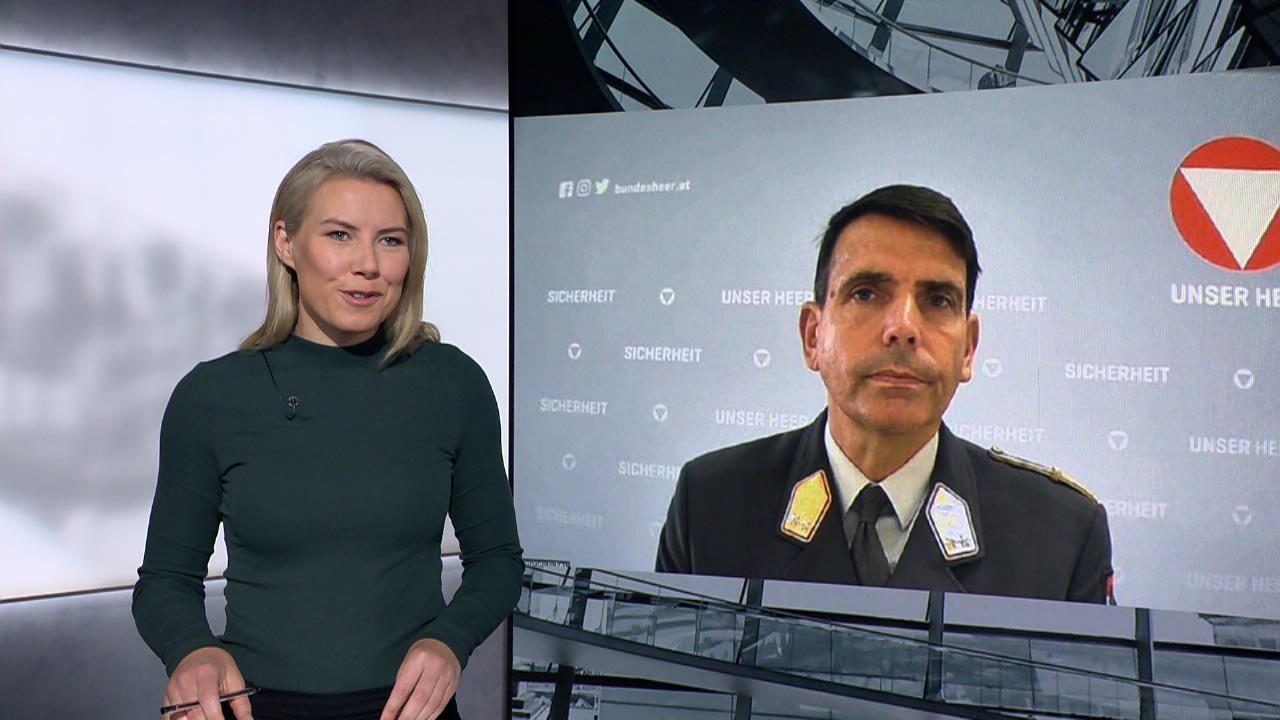 Generalmajor Bruno Hofbauer zu zivilen Angriffszielen Im Gespräch mit RTL-Reporterin Vivian Bahlmann