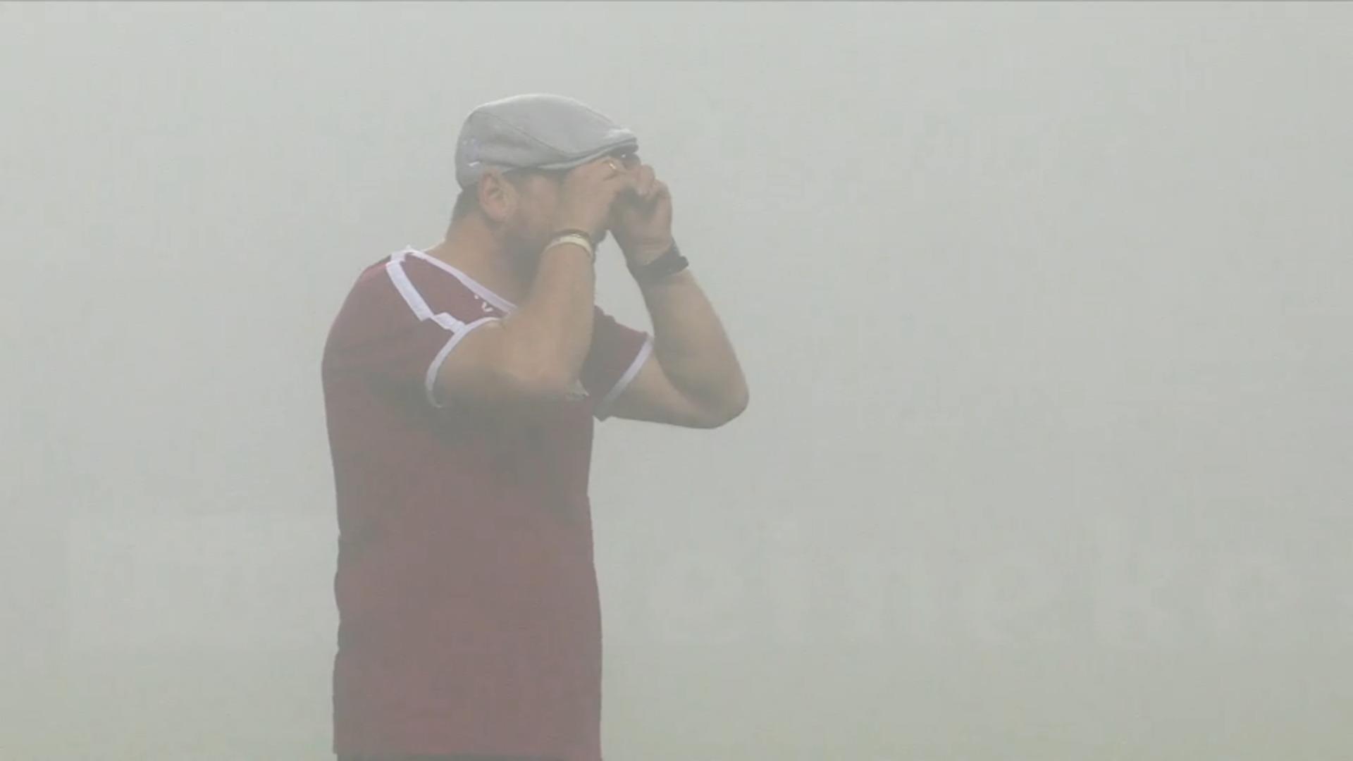 Köln-Spiel unterbrochen Nebel in Slovacko