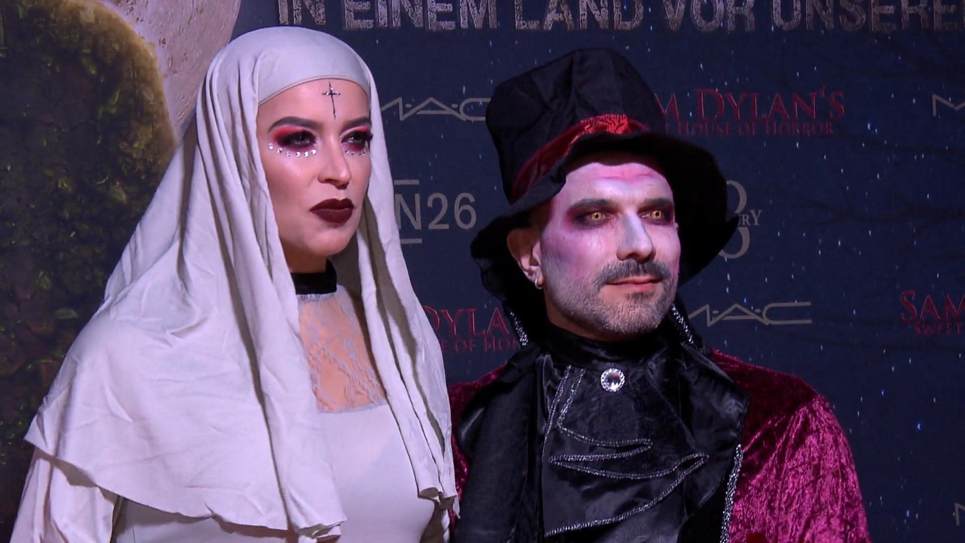 Prominentes Stelldichein bei Sam Dylans Halloween-Party Gruselalarm!