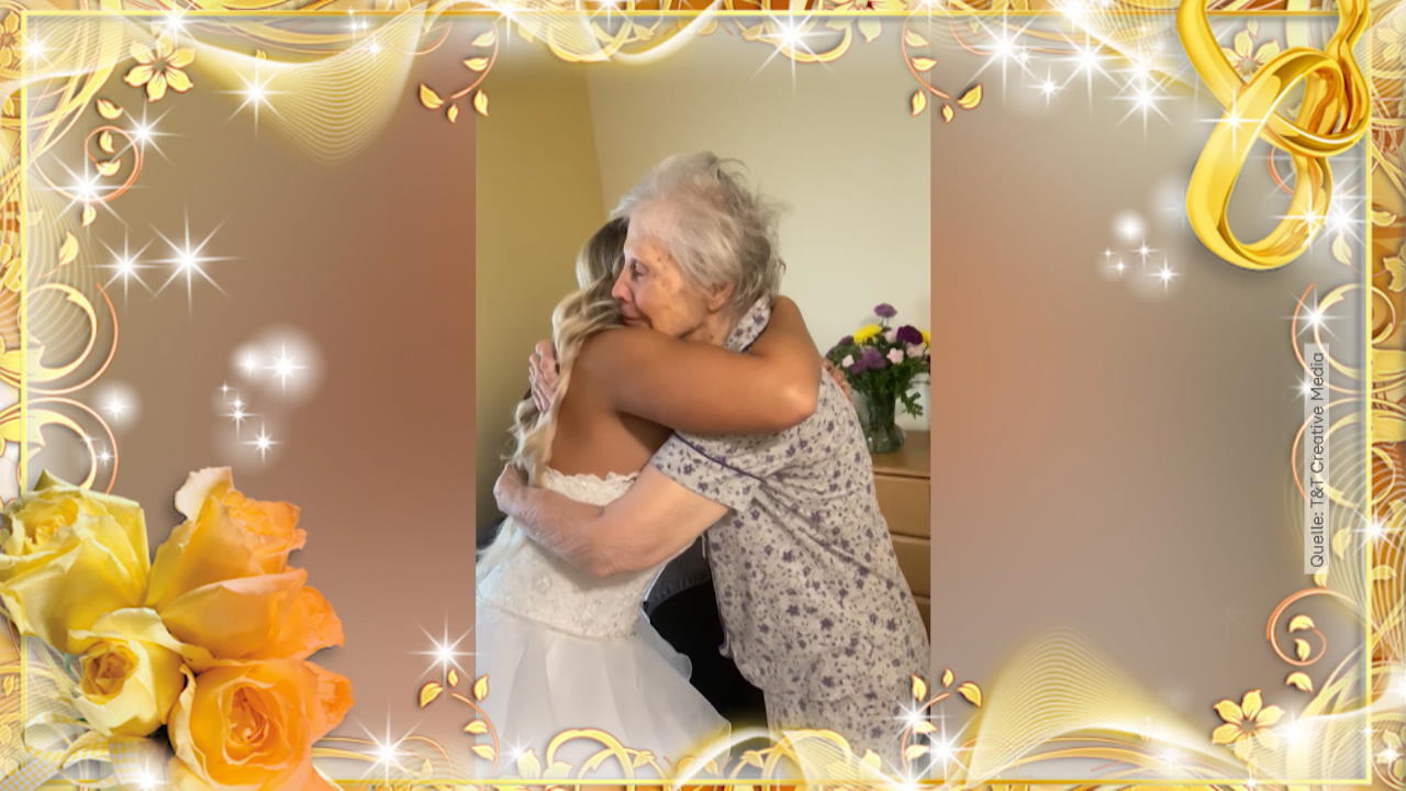 Enkelin besucht Oma im Heim - im Brautkleid! Überraschung am Hochzeitstag