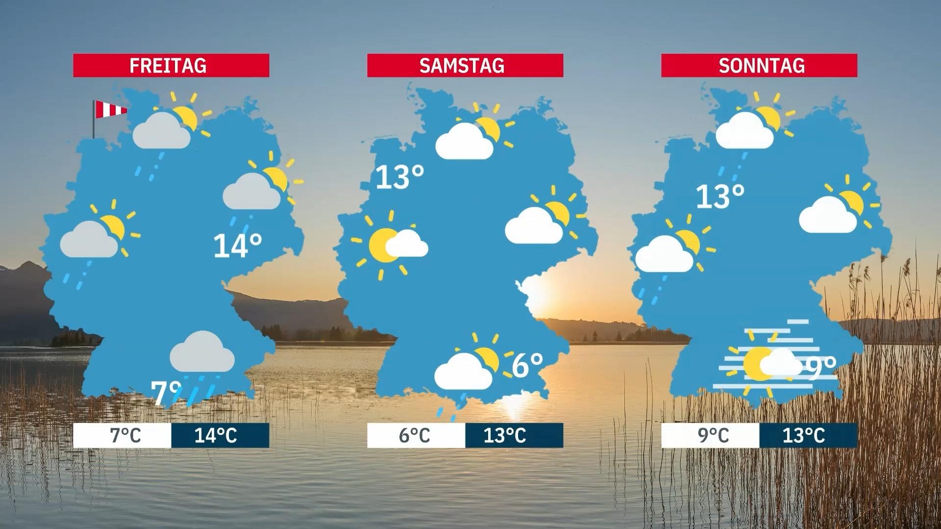 Stürmisches Ende der Woche mit einem Lichtblick Erst Herbstabsturz, dann wieder sonniger