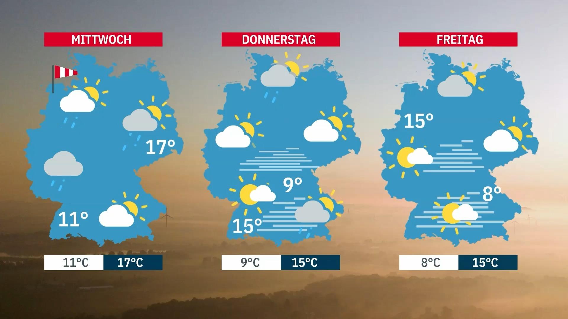 Erst ex-Hurrikan, dann Dauerhoch mit Sonne und Nebel Wetter in Deutschland