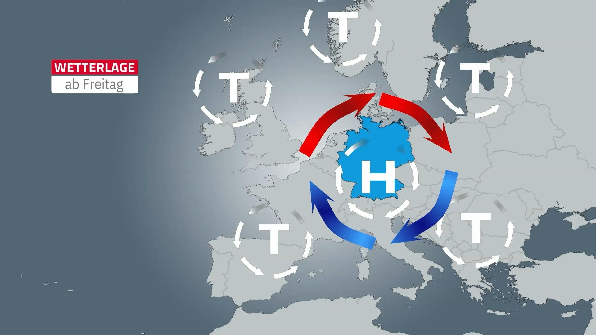 Dauerhoch statt Winterwetter am Wochenende Wetter in Deutschland