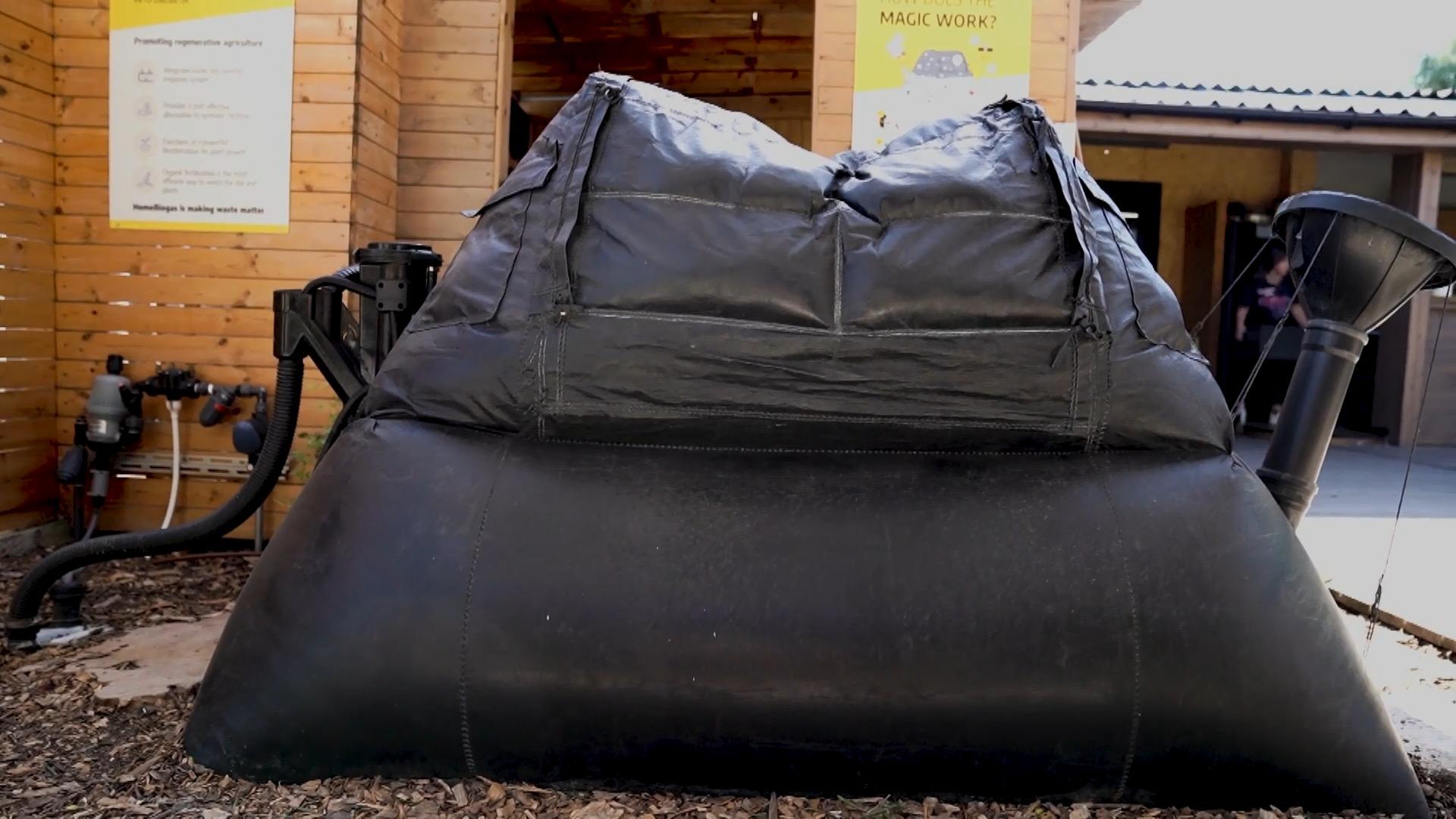 Eine Gas-Anlage für jedermann - groß wie ein Zelt Mit dem Müll das eigene Biogas herstellen