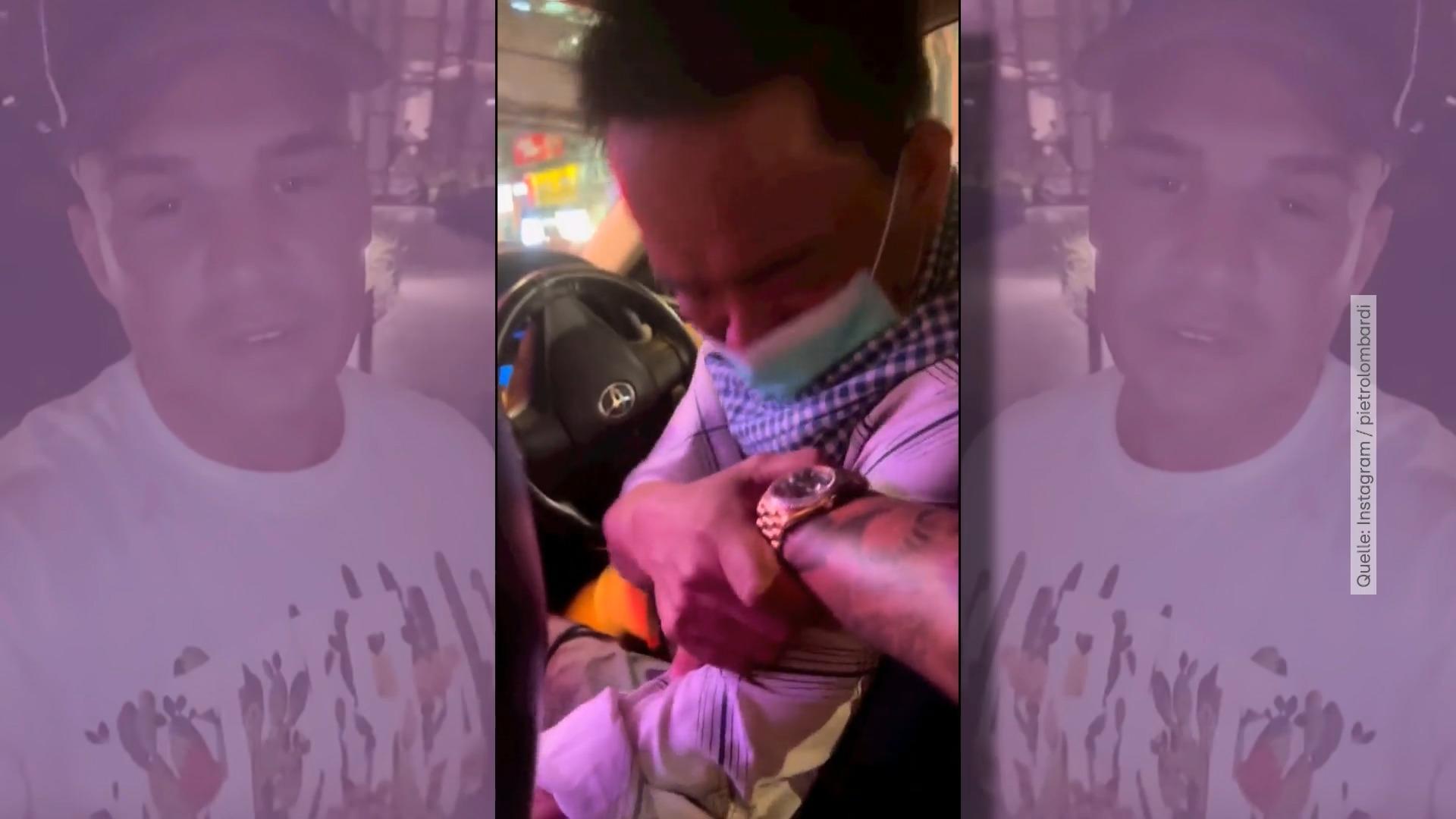 Pietro Lombardi drückt Taxifahrer Monatsmiete in die Hand Fahrer zu Tränen gerührt