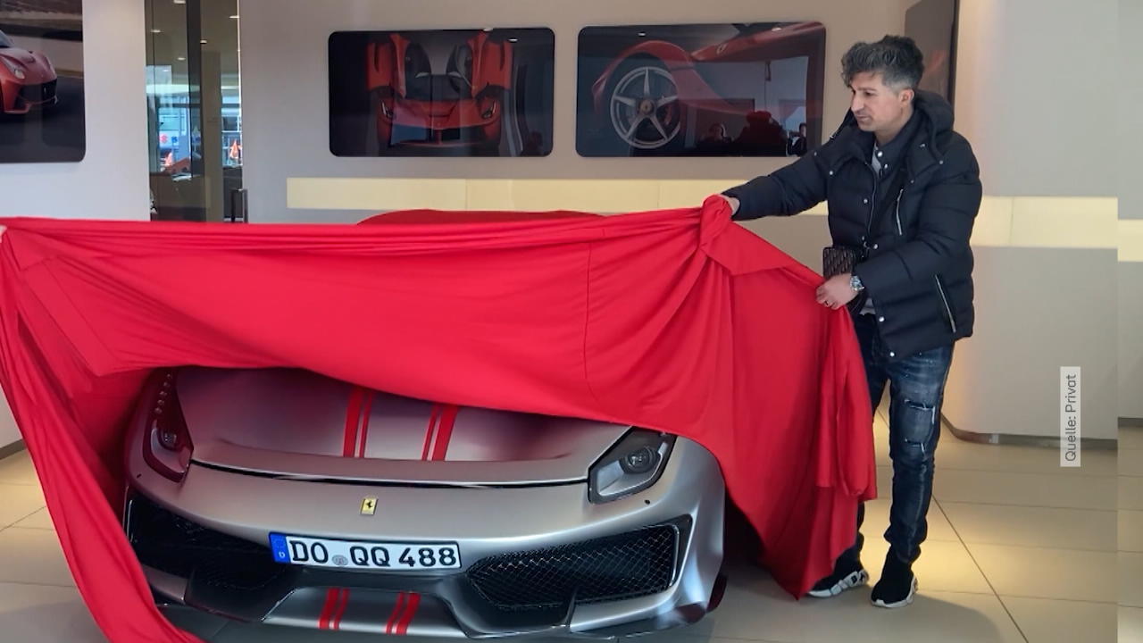 Lotto-Millionär Chico lässt es so richtig krachen Auf den Ferrari folgt das Knöllchen