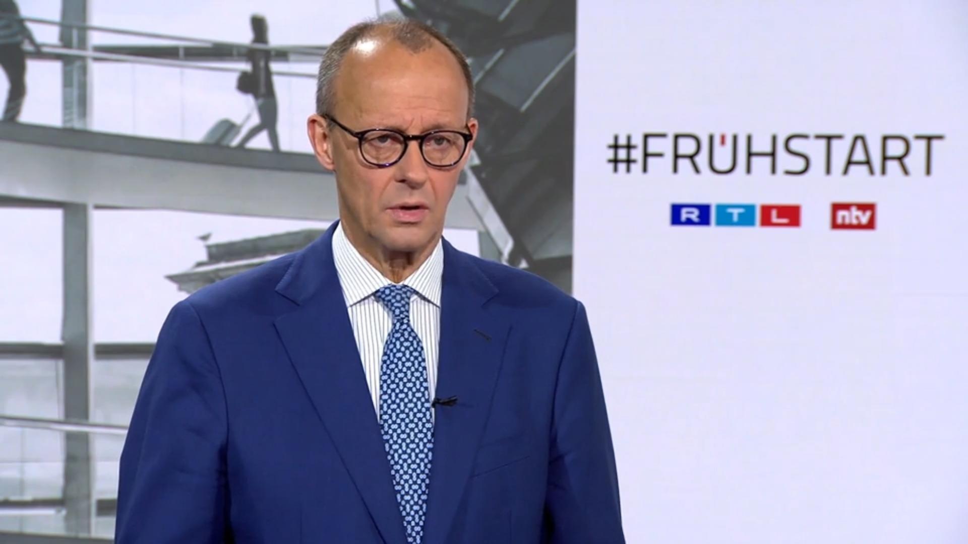 CDU-Chef Merz: "Das System Hartz IV hat sich bewährt" RTL/ntv Frühstart