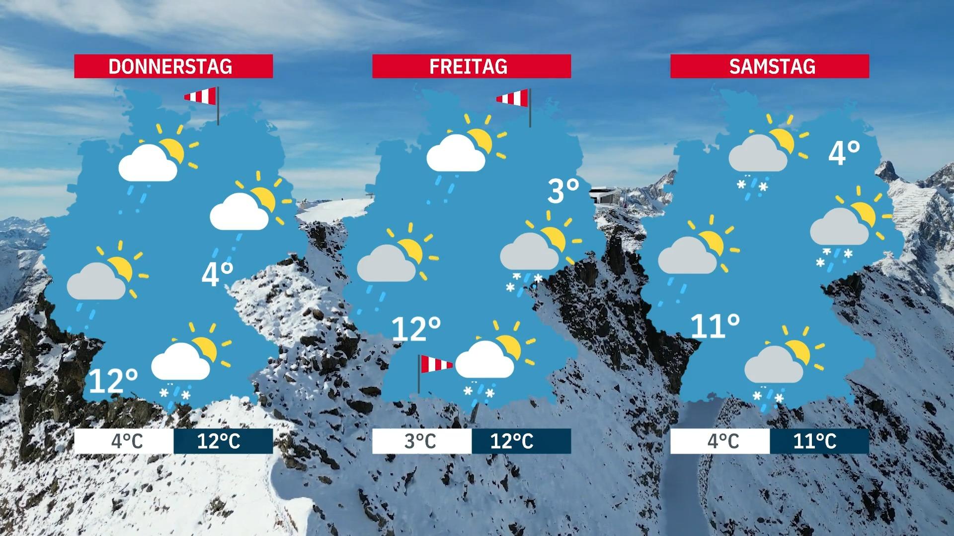 Grenzwetterlage mit Schnee und Frost könnte kommen Winter in Deutschland?