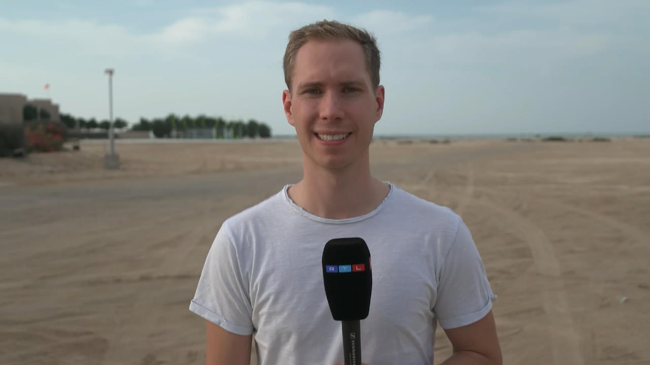 RTL-Reporter in Doha zur Deutschen Nationalmannschaft Weltmeisterschaft in Katar