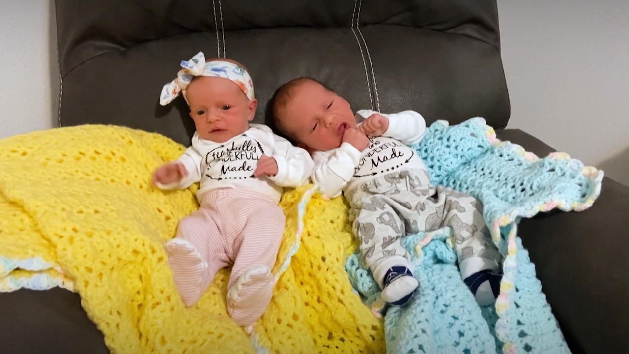 Zwillinge aus 30 Jahren alten gefrorenen Embryonen geboren Lydia und Timothy sind eine Sensation