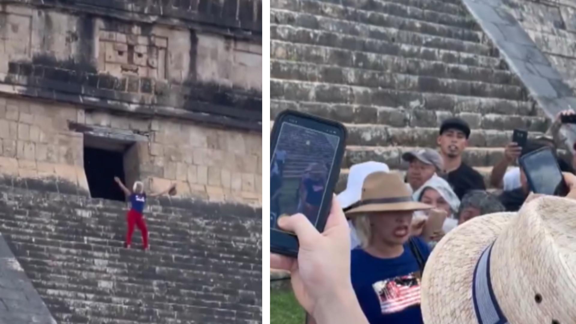Einheimische außer sich: Touristin tanzt auf Maya-Weltwunder Wie unverschämt kann man sein?!