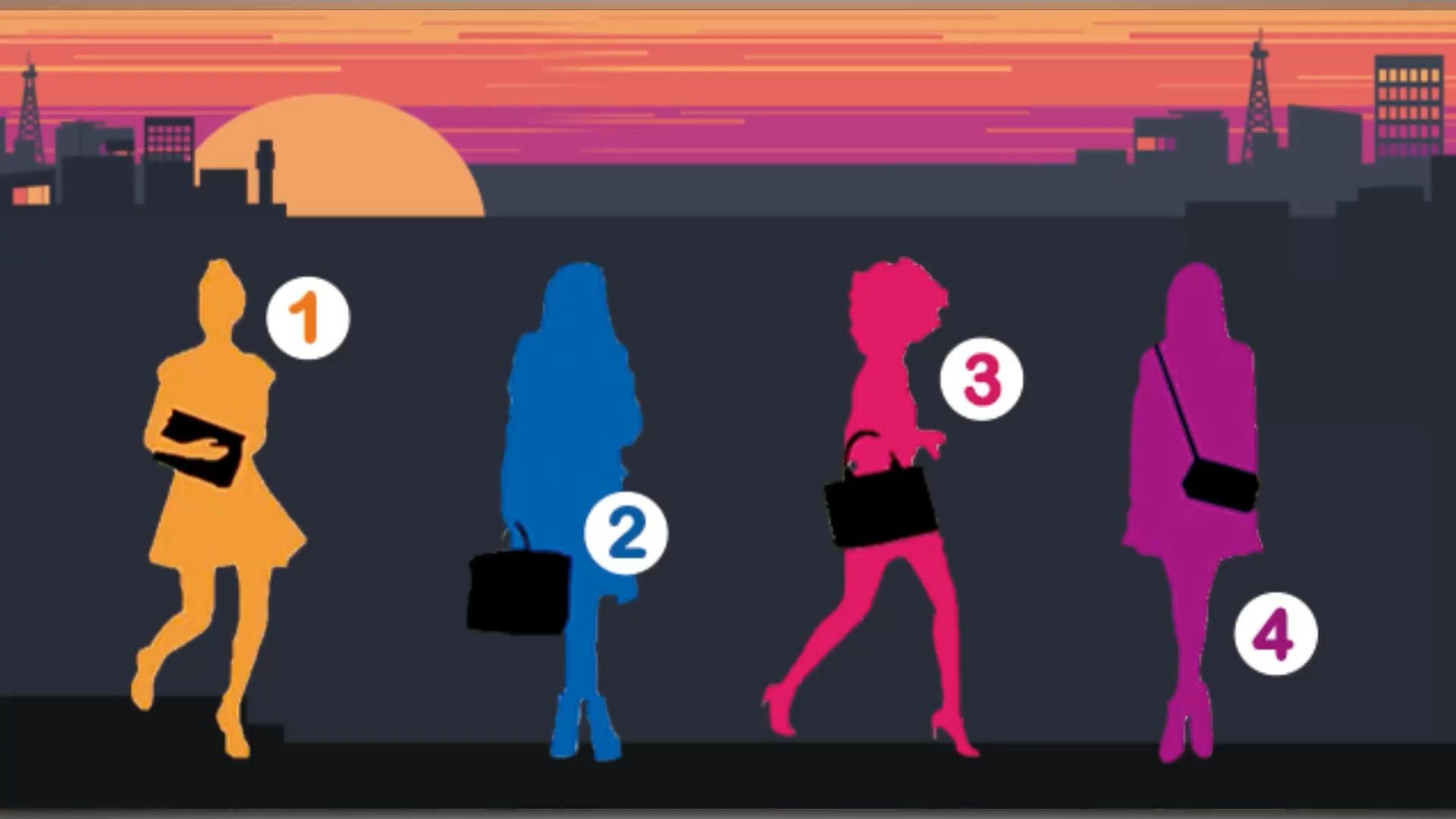 Which of these 4 silhouettes looks the oldest?  The personality check