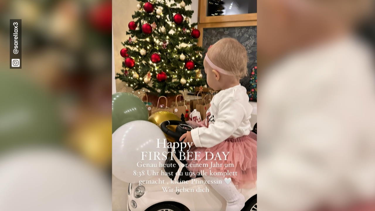 Solea Engels feiert ihren ersten Geburtstag Tochter von Sarah Engels